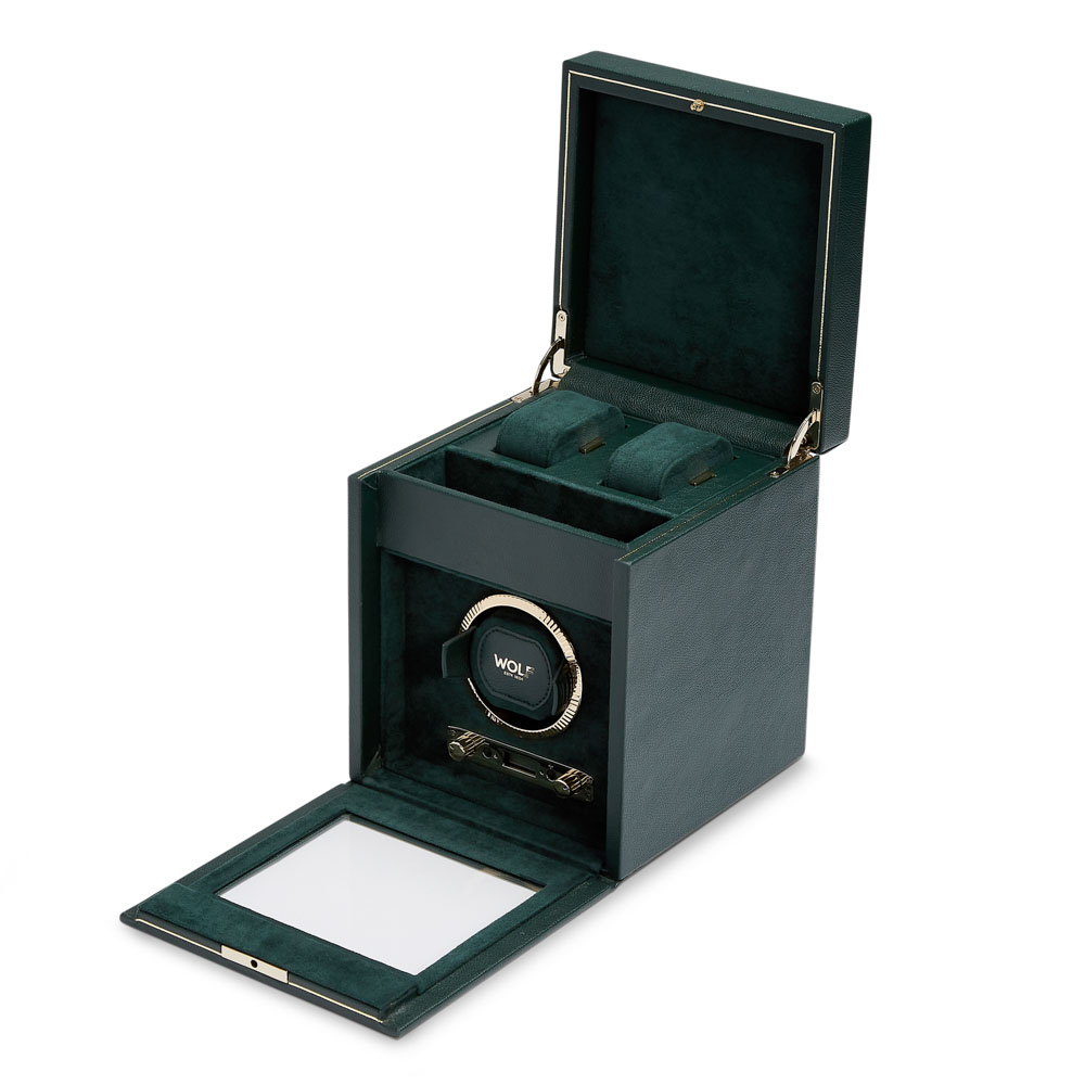 Wolf British Racing Single Watch Winder - Green