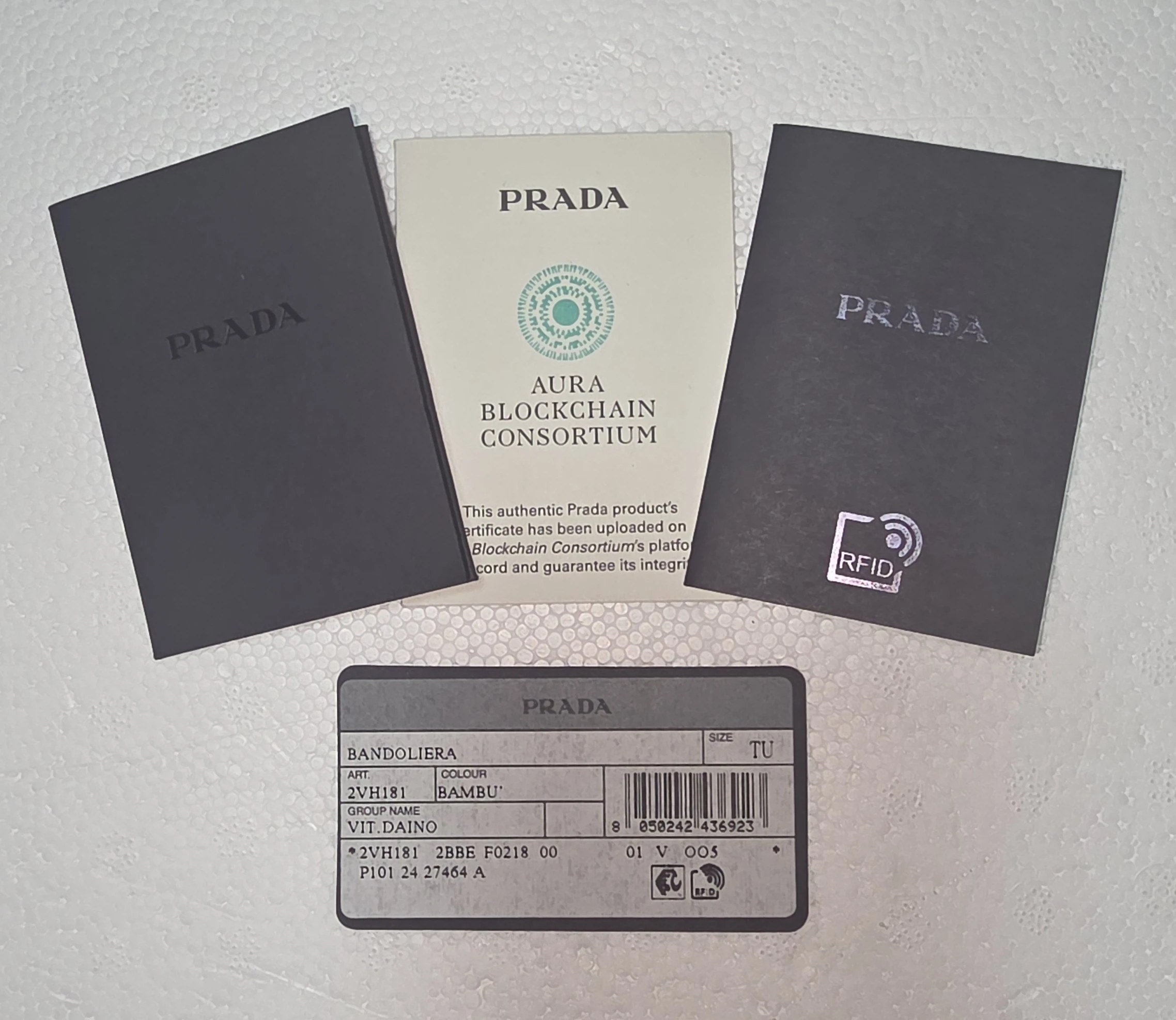 Prada Vitello Daino Charm Shoulder Bag