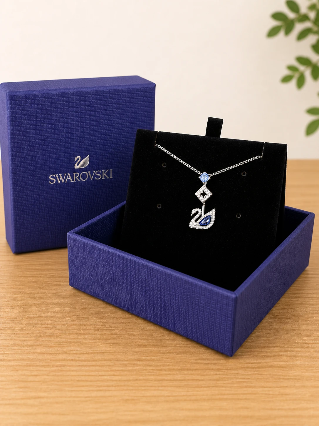 Swarovski Collar Iconic Swan Azul